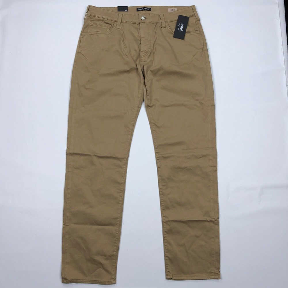 NEW Mavi Zach Straight Leg British Khaki Twill Pants Mens 38x34 NWT